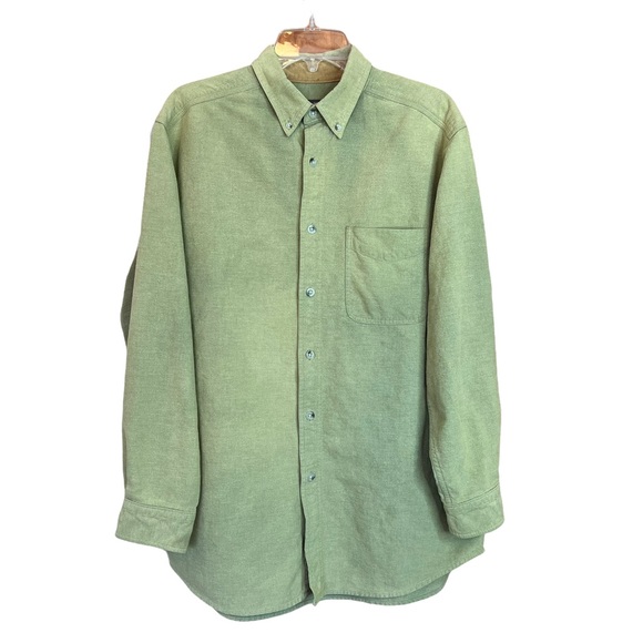 Woolrich Other - Vintage Woolrich Green Heather Cotton Button Front Shirt Jacket Men's Size Large